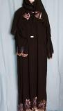 Abaya Dubai Black Sheela Abaya Embroidered #1970